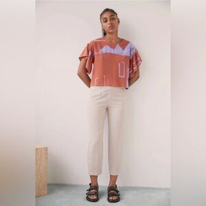 Eve Gravel Aztec/Sparrow Pants in Clay